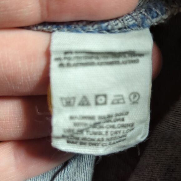 FREE People Jeans Woman's Size 26 Blue Pull On Skinny Curly Hem Jeggings Hi Rise - Picture 5 of 14